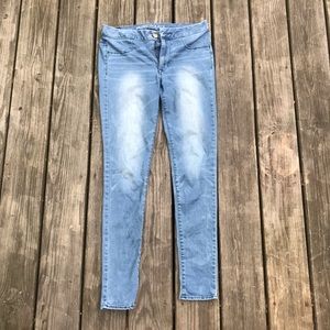 American Eagle Super Stretch Jeggings - Light Wash